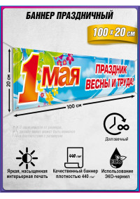Баннер к 1 мая