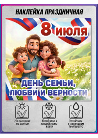Наклейка на 8 июля