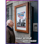 Плакат на фасад ко Дню Москвы 