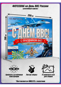 Пресс-волл (фотозона) на День ВВС России 12 августа