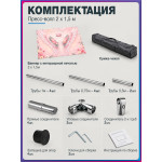 Нежный пресс-волл «С Днём Рождения!» (розовые крылья и корона)