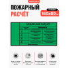 Плакат «Пожарный расчёт» (зеленый) с таблицей обязанностей для предприятия и военных частей