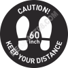 Наклейка «Keep your distance»