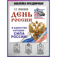 Наклейка на Год единства народов России