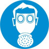 Знак «Работать в средствах защиты дыхания»