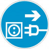 Знак «Отключить вилку»