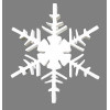 Снежинка d25 из пенопласта