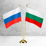 Настольные флаги России и Венгрии