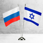 Настольные флаги России и Израиля 