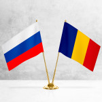 Настольные флаги России и Румынии