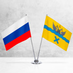 Настольные флаги России и Оренбурга