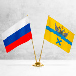 Настольные флаги России и Оренбурга