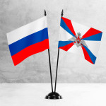 Настольные флаги России и Министерства обороны