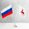 Настольные флаги России и Нижнего Новгорода