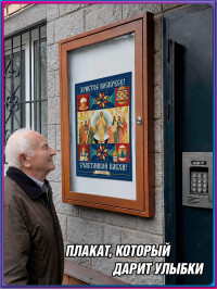Плакат к Пасхе в концепции оформления к 2026 году для Москвы 