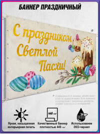 Баннер к Светлой Пасхе