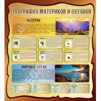 Стенд «География материков и океанов»
