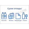Наклейка на урну «Сухие отходы»