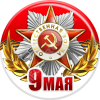 Значок закатной к 9 мая